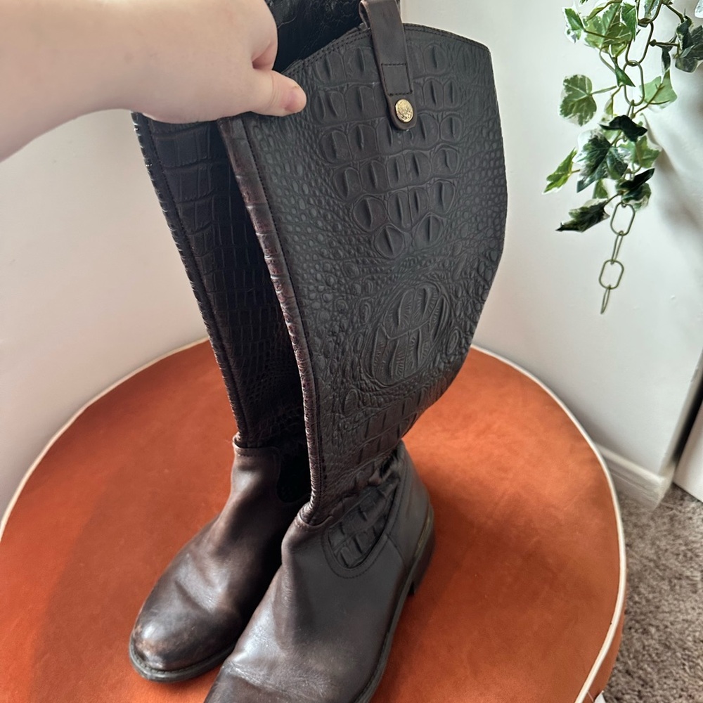 Elegant Dark Brown Over the Knee Boots